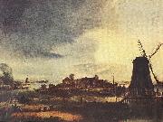 NEER, Aert van der Landscape with Windmill sg USA oil painting reproduction